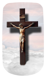 DAROYAL-107-PK Crucifix Clouds Pink